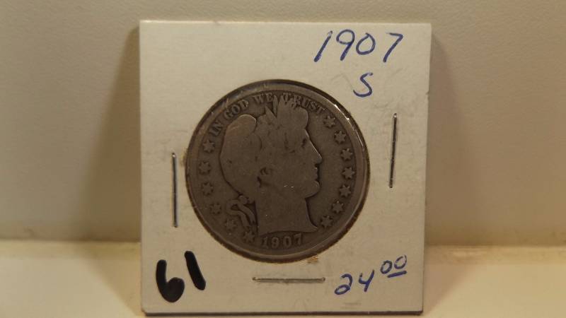 �� 1907 S Barber Half Dollar