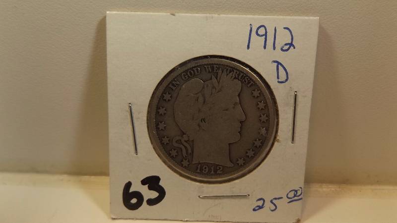 �� 1912 D Barber Half Dollar
