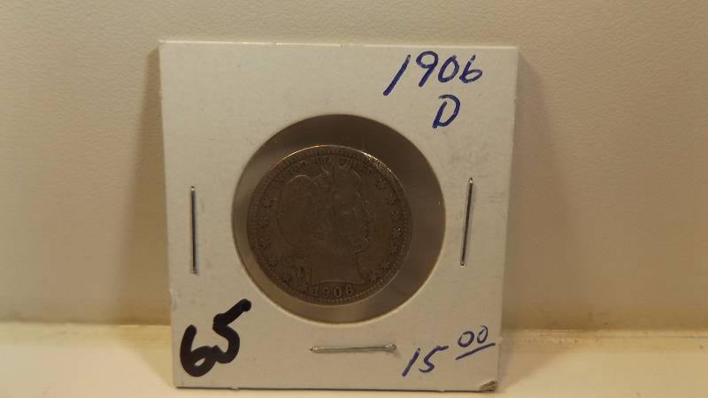 � 1906 D Barber Quarter