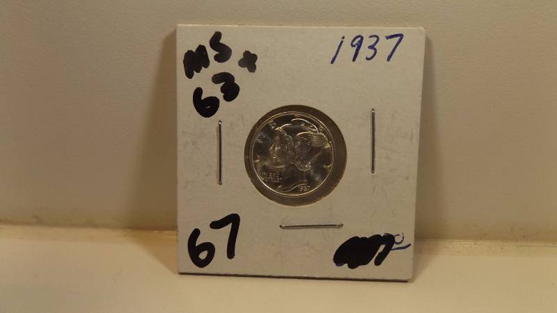 1937 MS63 Mercury Dime
