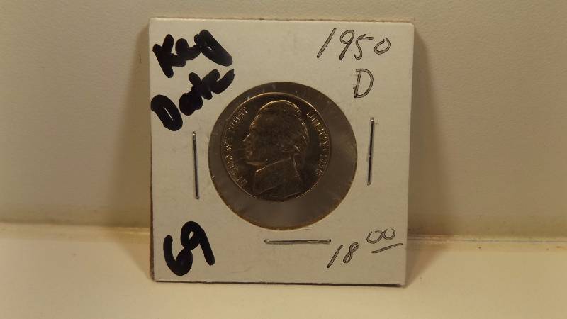 1950 D Key Date Jefferson Nickel