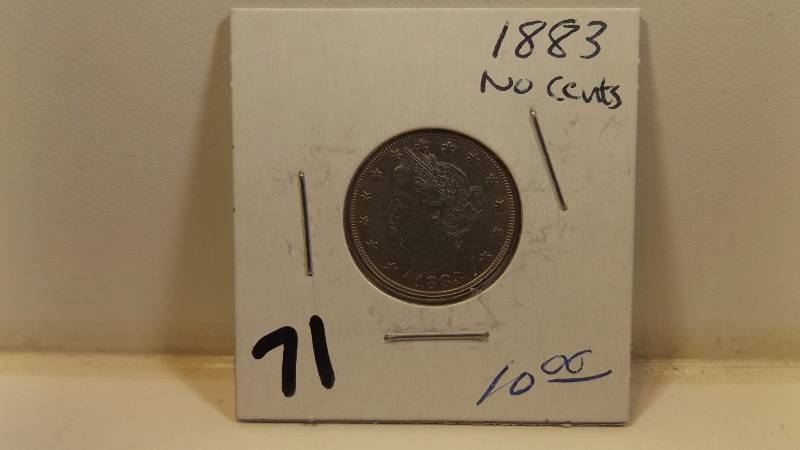 �� 1883 Liberty Nickel No Cents Variety
