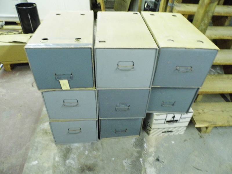lot 10 image: 8 Heavy Duty Cardboard File Boxes