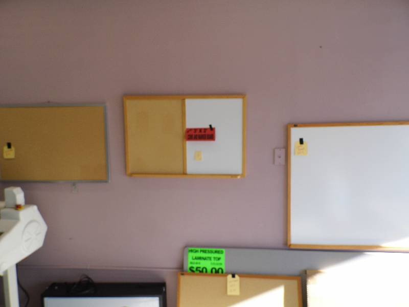 lot 75 image: Corkboard & White Boards