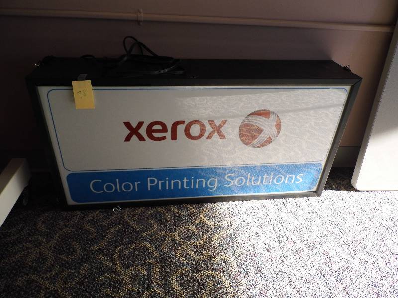 lot 78 image: Double Sided Lit Indoor Sign