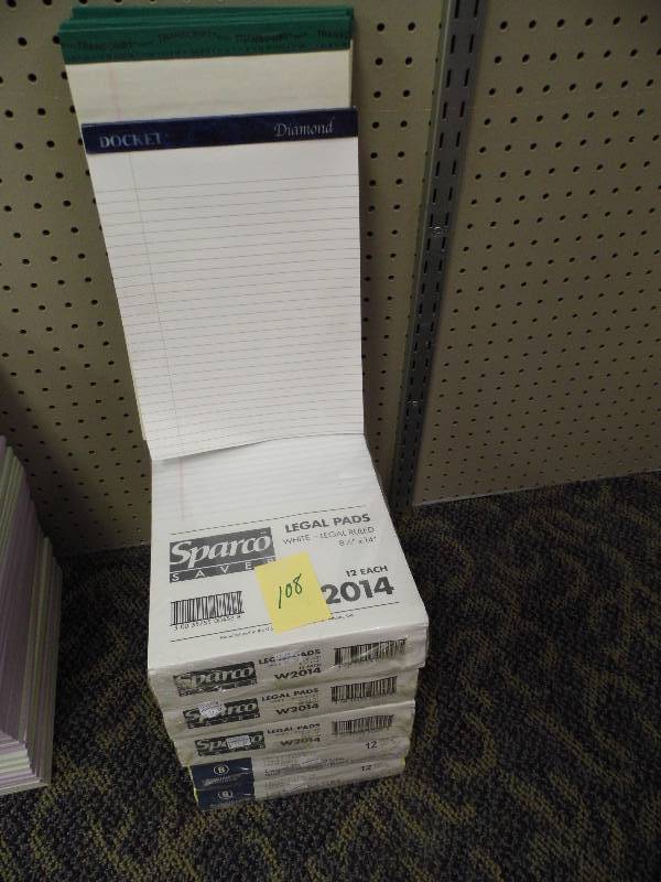 lot 108 image: Legal Pads