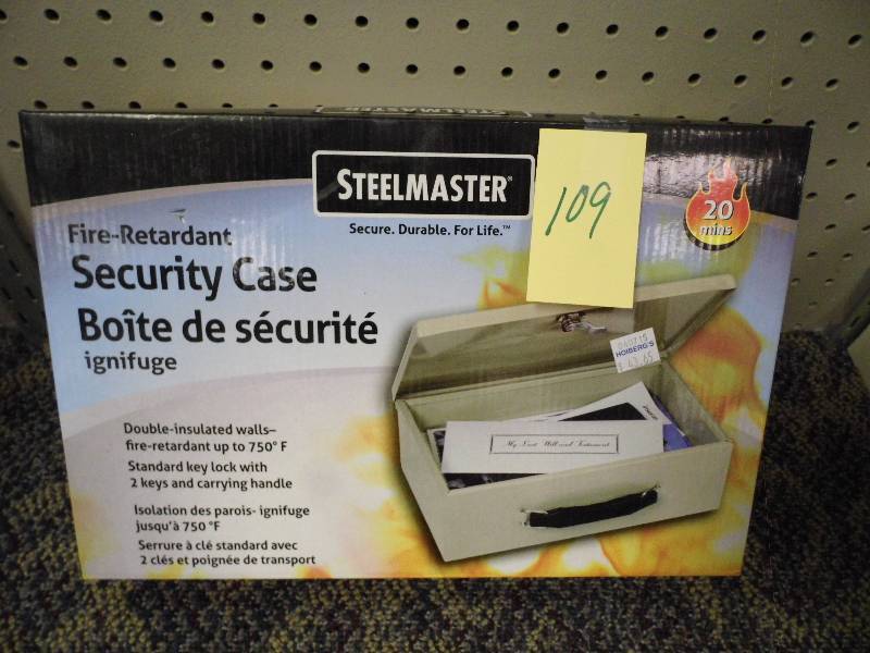 lot 109 image: SteelMaster Security Case