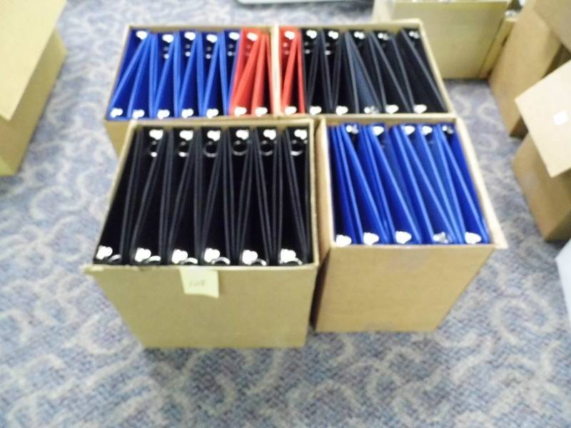 lot 128 image: 4 Boxes of  Binders