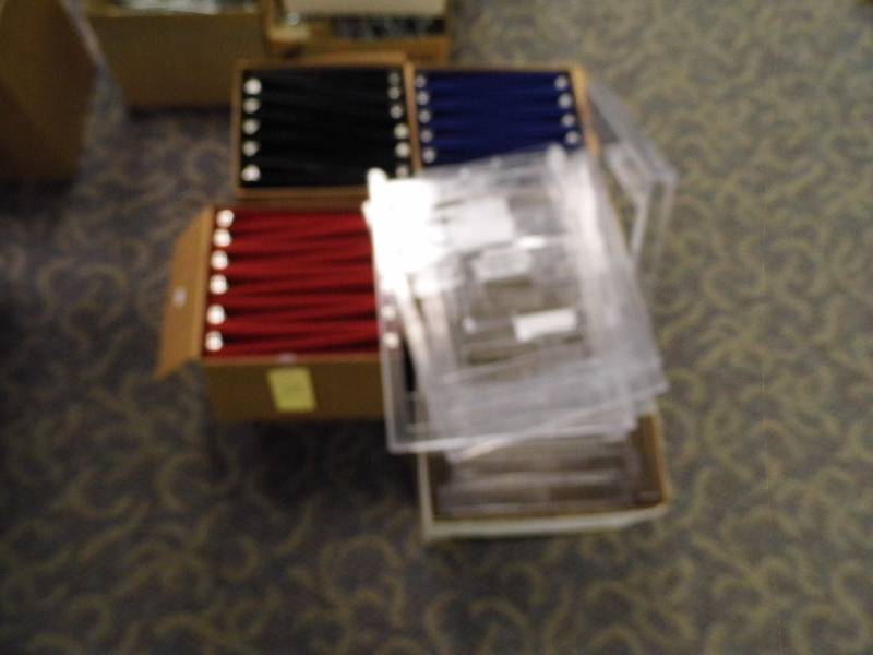 lot 129 image: 3 Boxes of  Binders & Brochure Holders