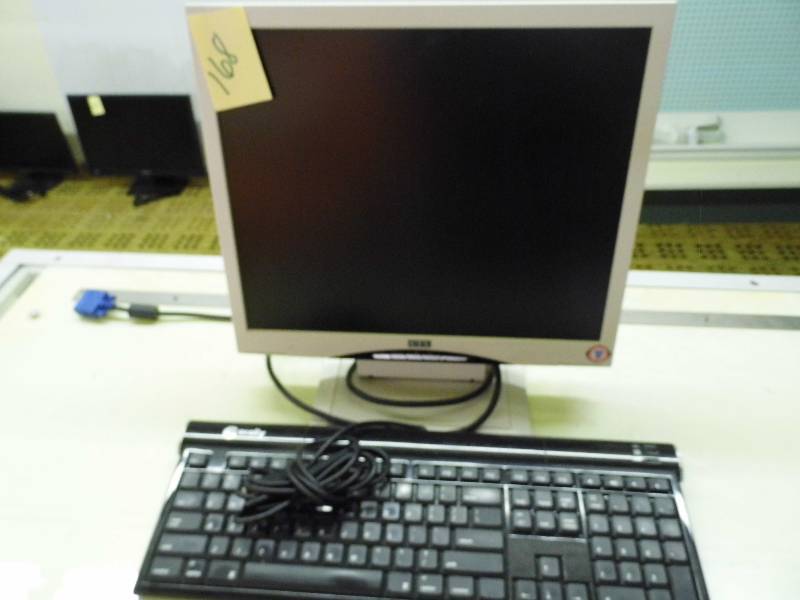 lot 168 image: CTX Monitor - Macally Keyboard