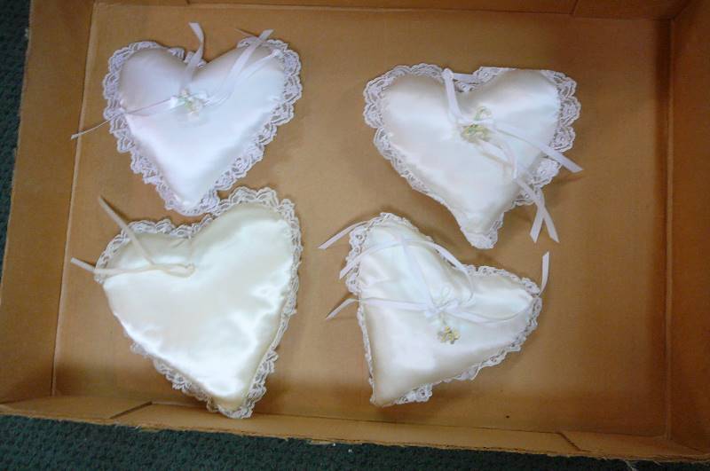 lot 75 image: Ring Bearer Pillows