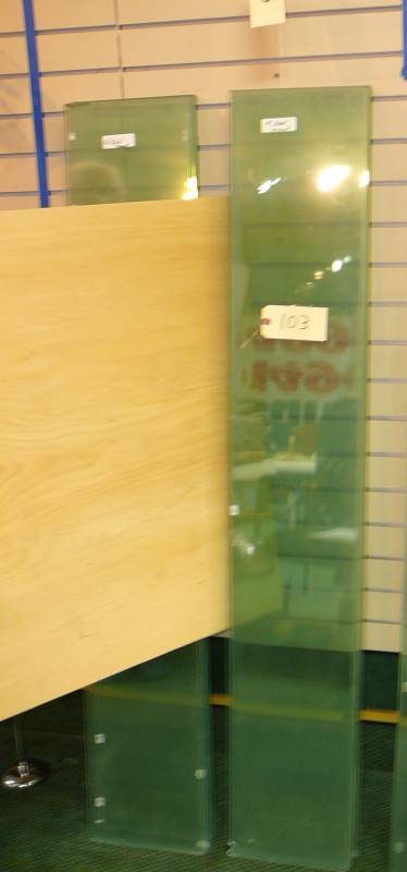 lot 103 image: Glass Shelves
