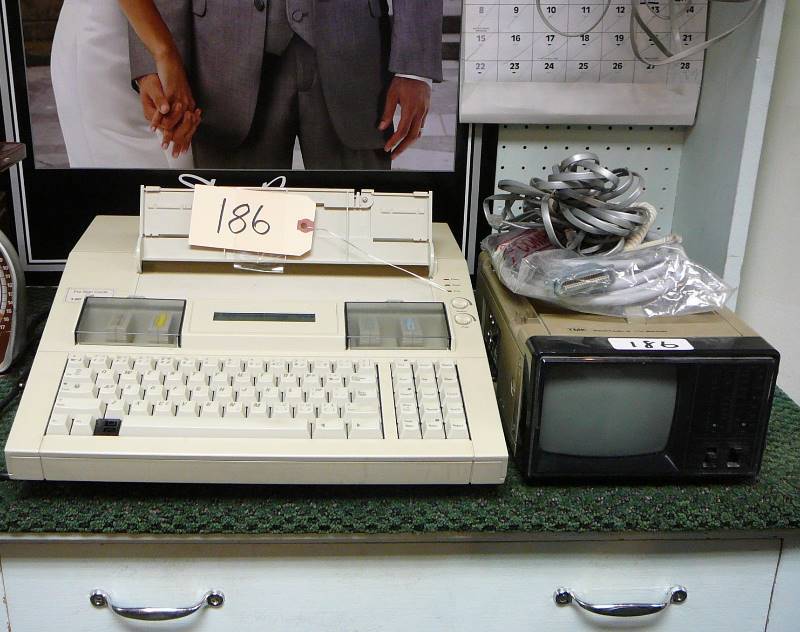lot 186 image: Sign Maker & Portable TV