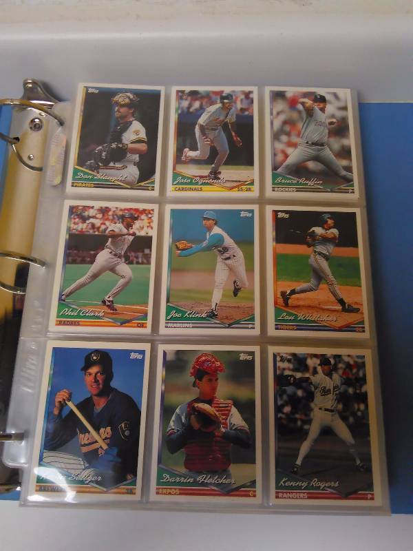 lot 594 image: 1994 Complete Topps, Series II (405-792), Baseball (97% complete)