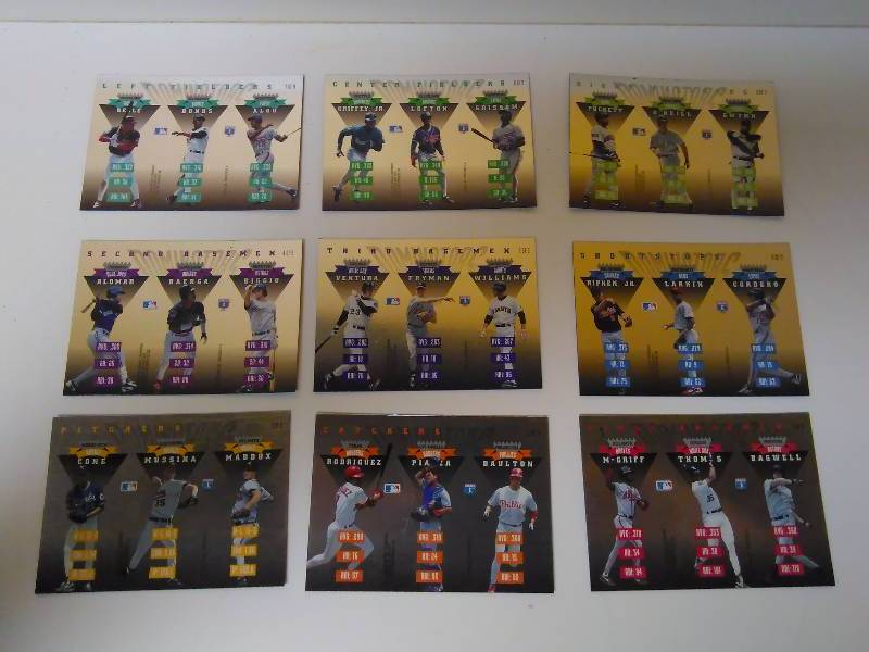 lot 638 image: 1994 Dunruss Baseball Cards, The Dominators Series, Complete Series of  9 Cards