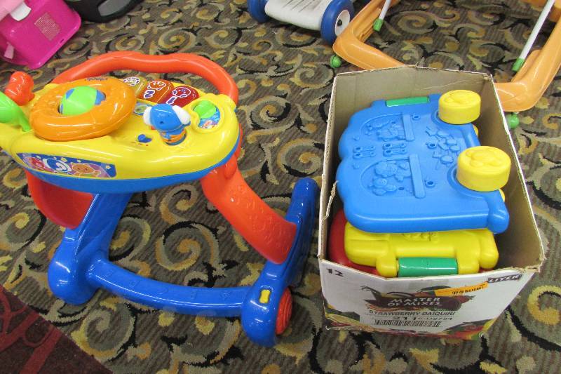 lot 38 image: Learning table  walker and toy train