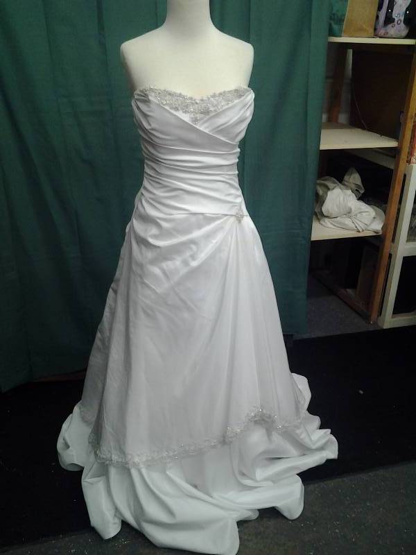 Joli Bridal Champagne Beaded Rhinestone Size 12