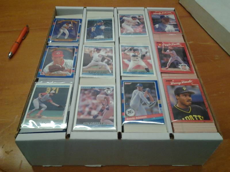3000 Baseball Cards 1990, 1991, 1992 Donruss, 1992 Leaf-Mostly Commons, Multiples Of Some Cards. Excellent Cond.