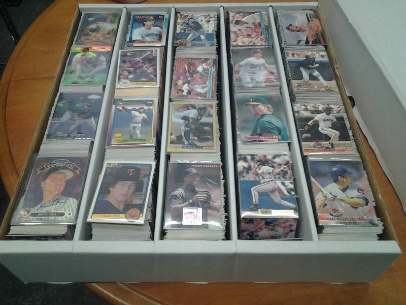 4000 Baseball Cards Mostly Topp Stadium Club 91, 92, 93-Others Various Brands & Years-Some Stars, Rookies, Twins . Exc. Cond.