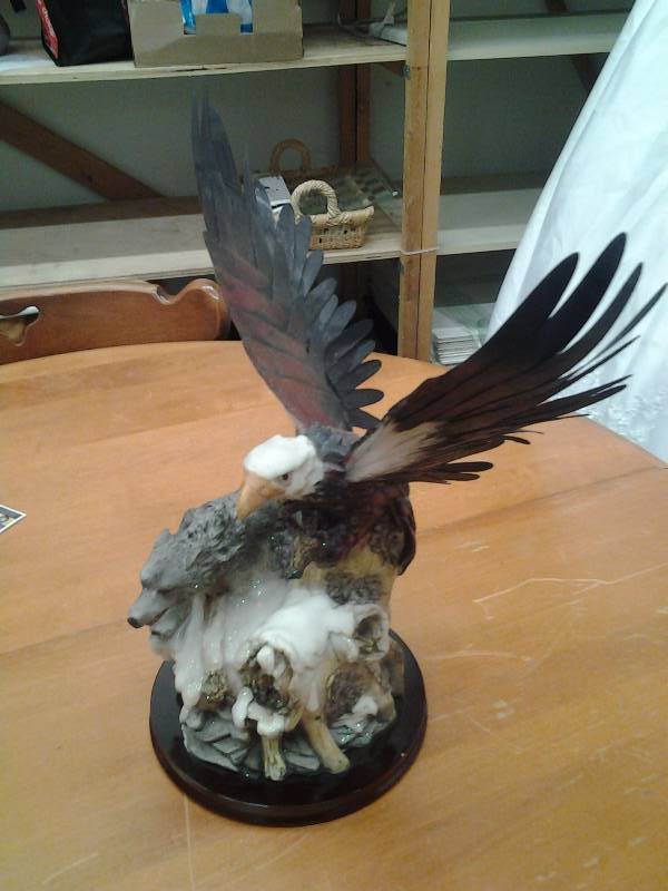 Wolf & Eagle Statue