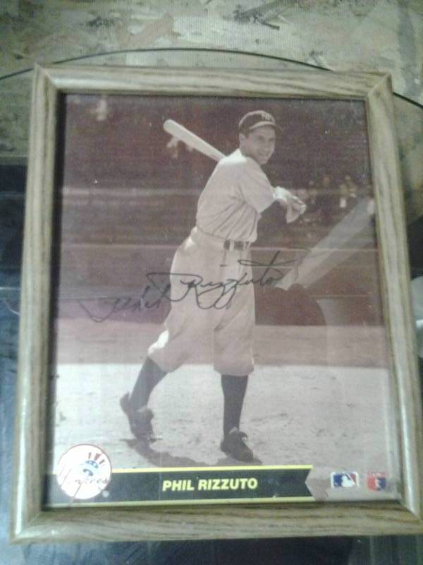 Framed & Signed Phil Rizzuto Picture