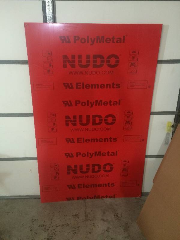 lot 2 image: Red Poly Metal