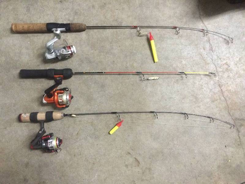 lot 61 image: Ice Fishing Rods And Reels