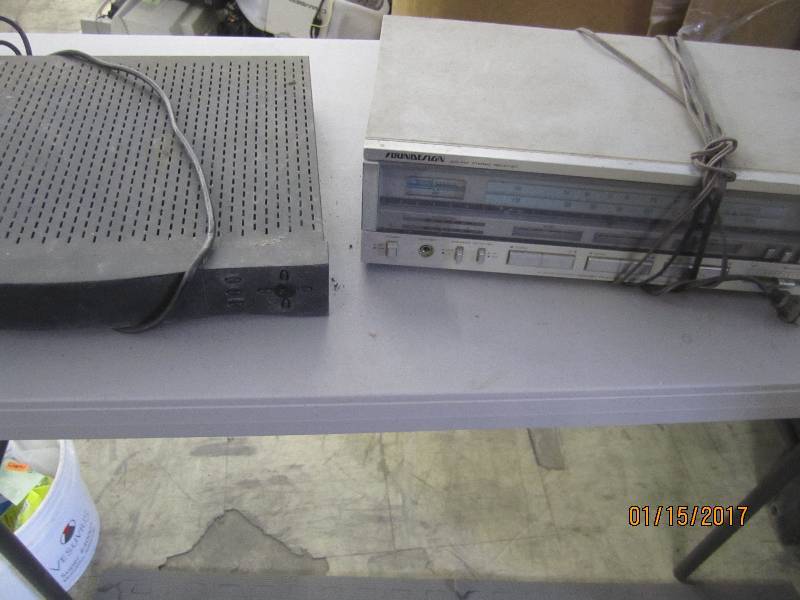 lot 19 image: Direct TV Antennae Box, Sound Desig...