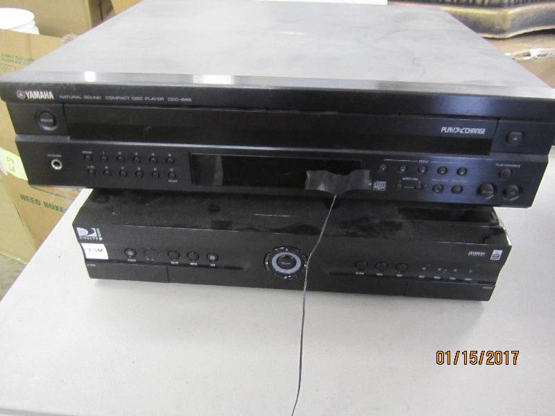 lot 45 image: Direct TV HDDVR, Yamaha CD Player p...