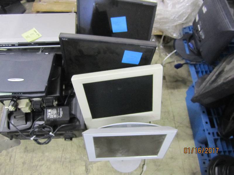 lot 105 image: Lot of 4 Computer Monitors, 2 have ...