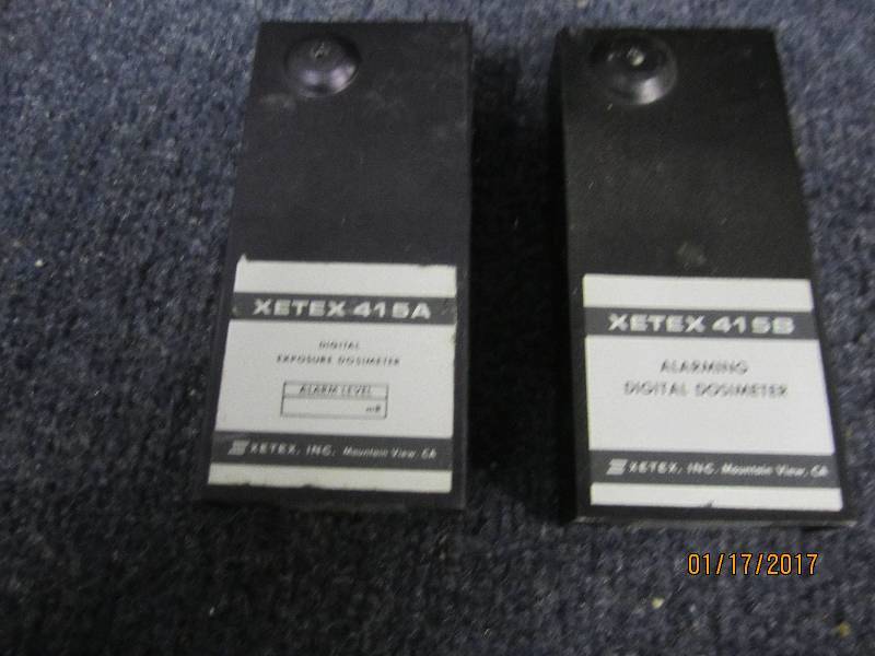 lot 121 image: Lot of 2 Xetex Alarming Dosimeters...