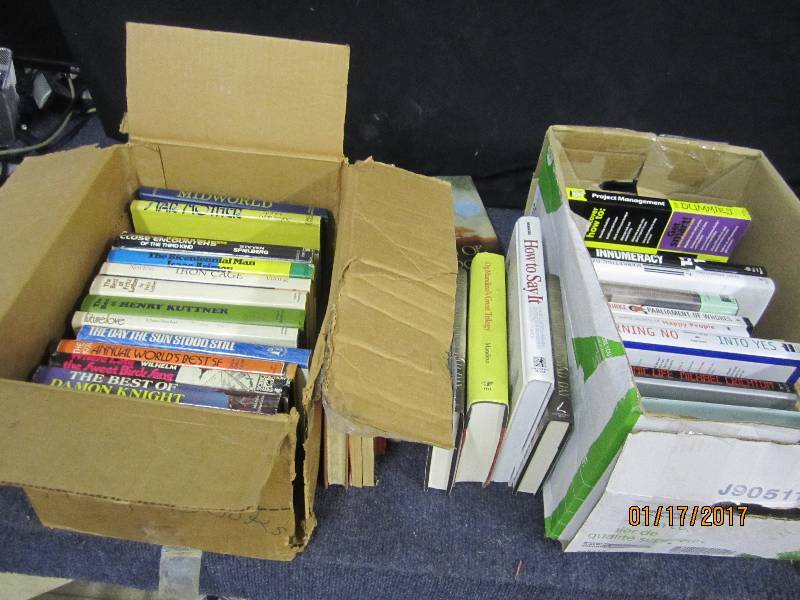 lot 132 image: Lot of 2 Boxes Fiction & Non Fictio...