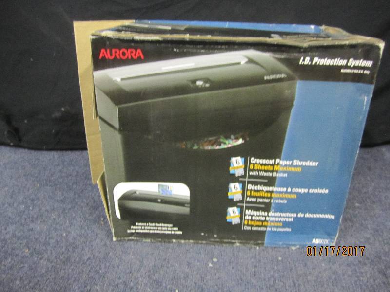 lot 136 image: Aurora Crosscut Paper Shredder...