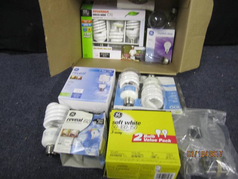 lot 146 image: Assorted CFLs & Light Bulbs etc...