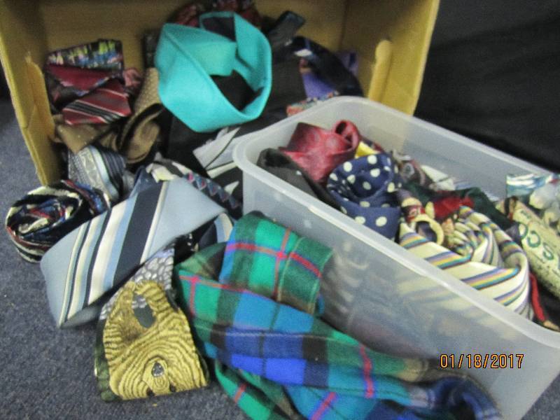 lot 154 image: Large Lot of Assorted Mens Ties, S...