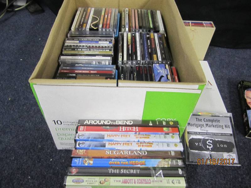 lot 173 image: Large Music Collection on CD, Movie...
