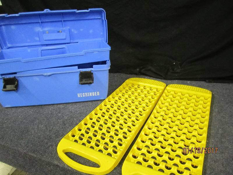 lot 189 image: Traction Pads & Tool Box...