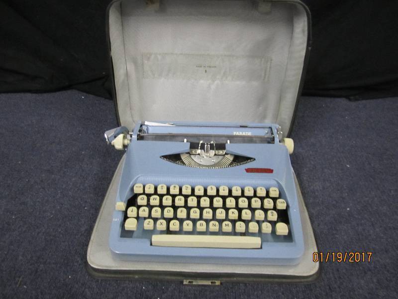 lot 203 image: Royal Manual Typewriter in storage ...