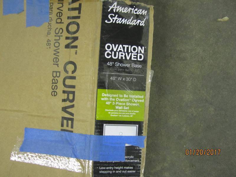 lot 246 image: American Standard Ovation Curved 48...