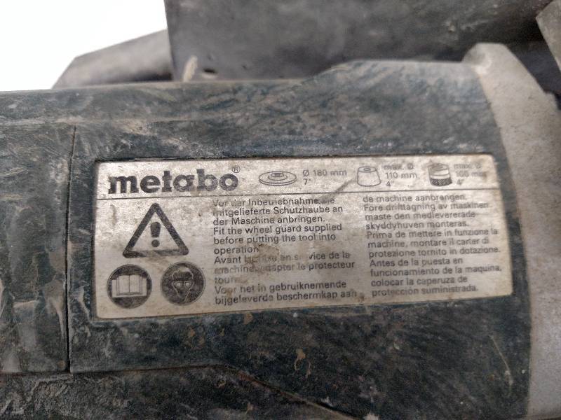 lot 19 image: Metabo 7 Cart Mounted Crack Grinde...