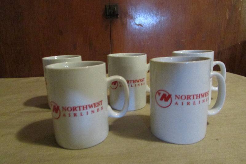 Northwest Airlines First Class Coffee Cups