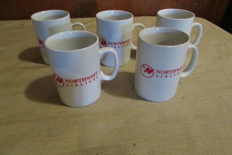 Northwest Airlines First Class Coffee Cups