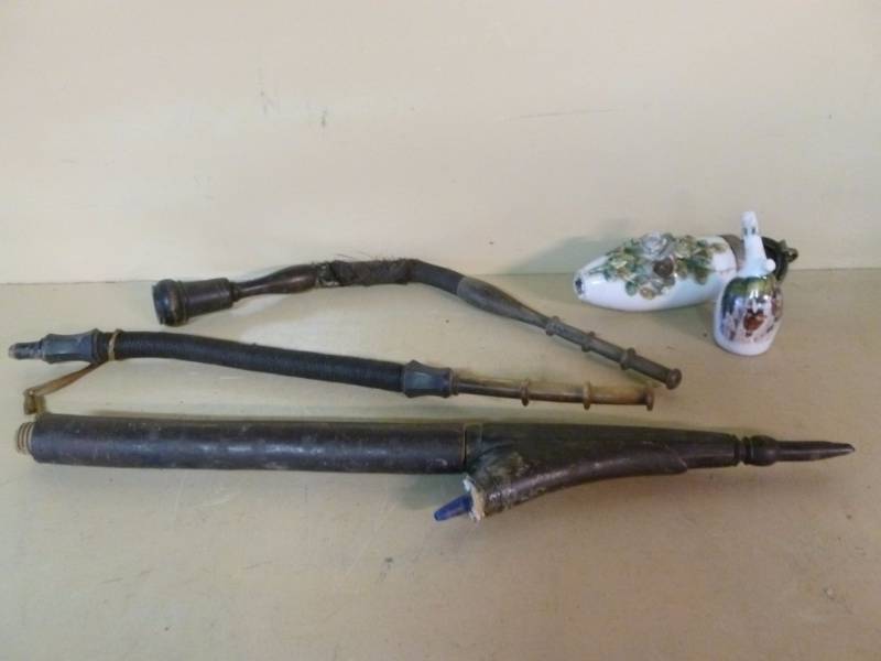 Antique Hookah Pipe Parts