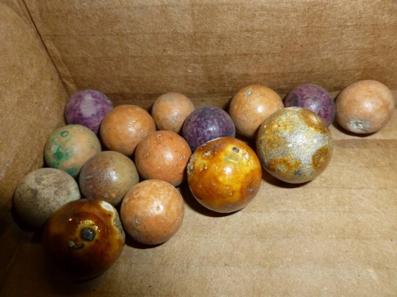 Antique Clay Marbles