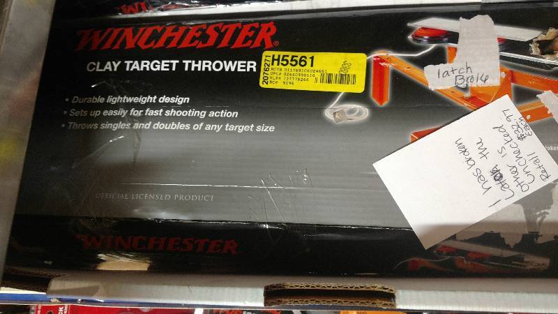 3 Winchester Clay Target Throwers and clay targets