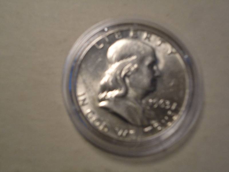 1963 D Silver encapsulated Franklin Half Dollar