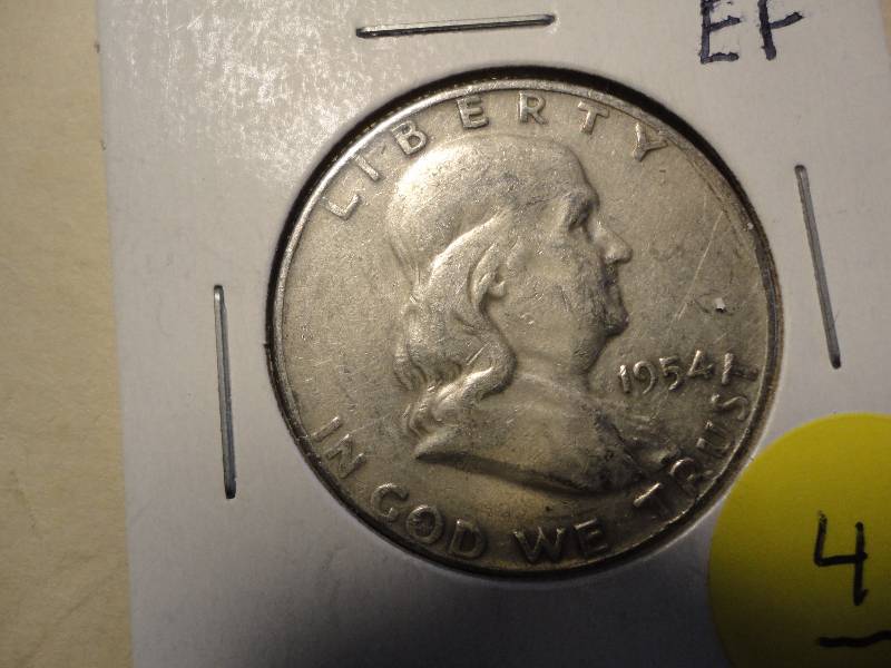 1954 D Silver Franklin Half Dollar