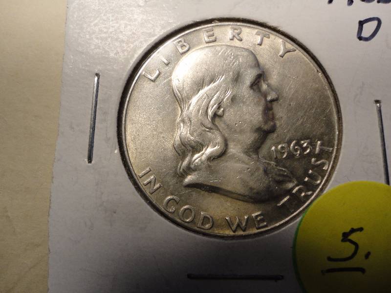 1963 D Silver Franklin Half Dollar