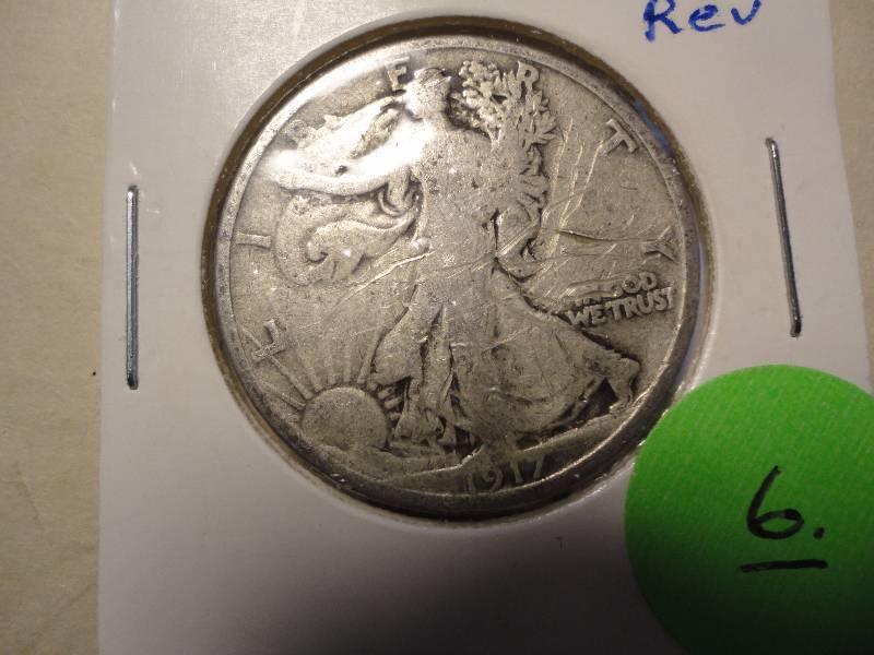 1917 S Rev. Silver Walking Liberty Half Dollar