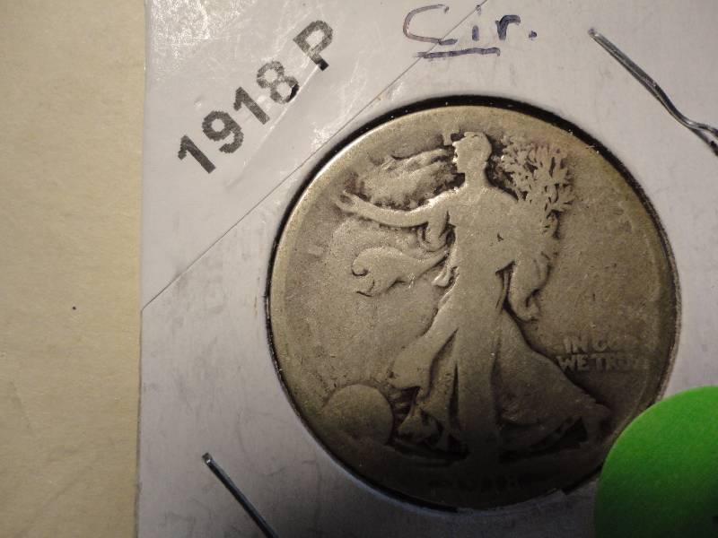 1918 Silver Walking Half Dollar
